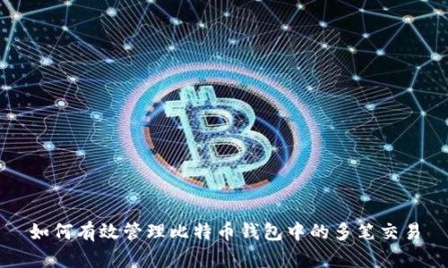 如何有效管理比特币钱包中的多笔交易